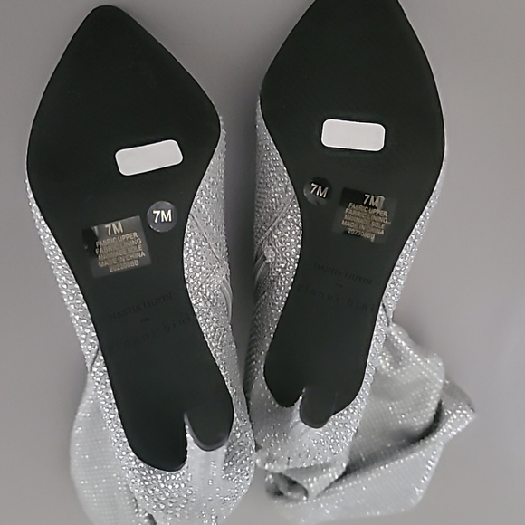 Gianni Bini x Nastia Liukin Kiki Rhinestone Slouchy Pointed Toe Dress Boots 7M - Picture 11 of 12